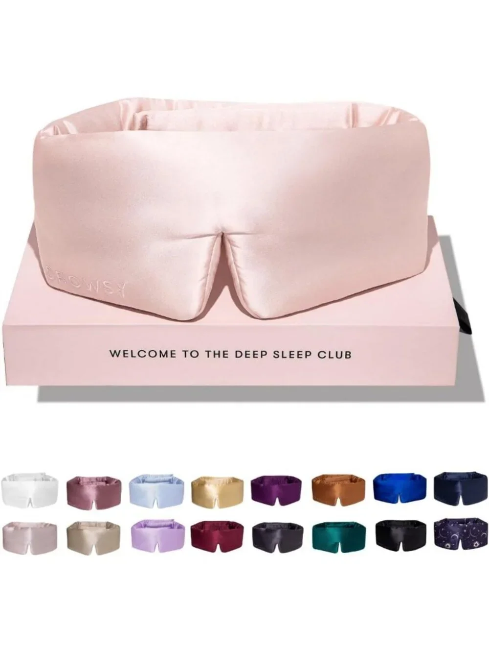 Luxury Silk Sleep Mask - Face-Hugging, Padded Cocoon for Total Darkness, Sunset